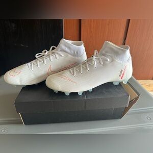Nike white Mercurial Cleats